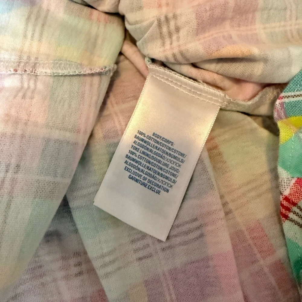Ralph Lauren Baby Girls‎ Plaid Dress 24M Pink Ruffle Cotton Pony Logo